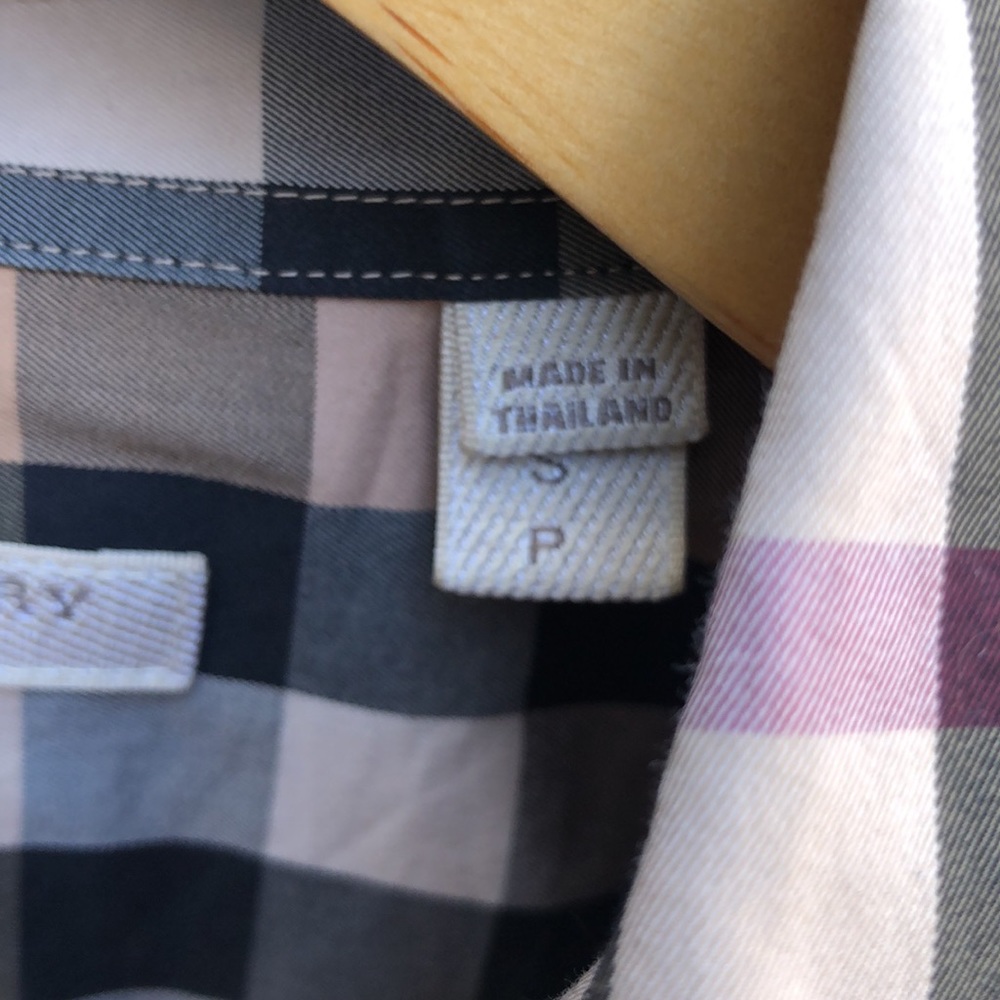 Burberry mens flannel dress shirt - Picture 6 of 12